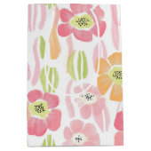 Pastel Retro Bloemendesign (1) Medium Cadeauzakje (Voorkant)
