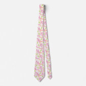 Pastel Retro Bloemendesign (2) Stropdas (Voorkant)