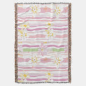 Pastel Retro Bloemendesign (9) Deken (Voorkant Verticaal)