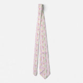 Pastel Retro Bloemmotief (9) Stropdas (Achterkant)