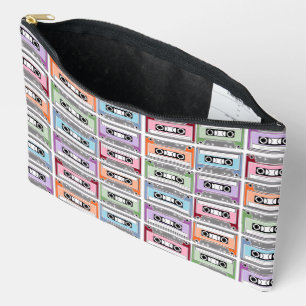 Pastel Retro Cassettebandjes Patroon Etui