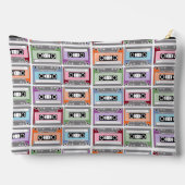 Pastel Retro Cassettebandjes Patroon Etui (Achterkant)