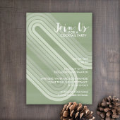 Pastel Retro Curvy Lines Jeneverbes - Vakantie Par Kaart