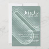 Pastel Retro Curvy Lines Pastel - Feestdag Kaart (Voorkant)