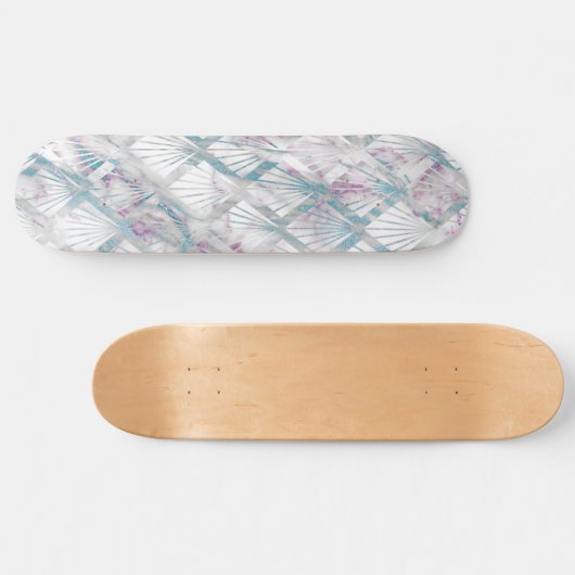 PASTEL RETRO DIAMOND MARBLE SKATEBOARD DECK (Horizontaal)