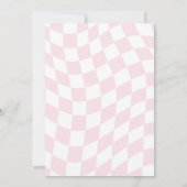 Pastel Retro First Rodeo Birthday party Kaart (Achterkant)