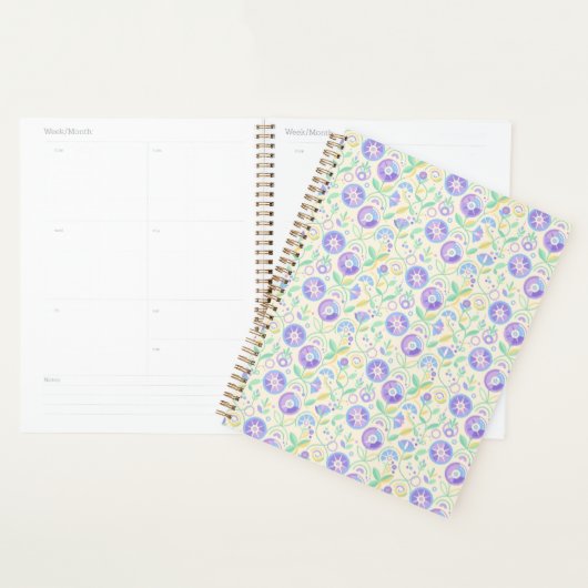 Pastel Retro Floral Botanical Planner (Display)