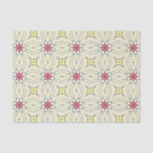 Pastel Retro Geometrisch Patroon Tissuepapier (Voorkant)