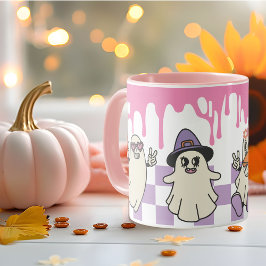 Pastel retro Ghost Crew meisjesachtig Happy Hallow Mok