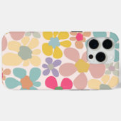Pastel Retro golvende bloemen Case-Mate iPhone Case (Achterkant (horizontaal))