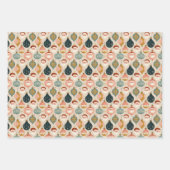 Pastel Retro Kerstman Inpakpapier Vel (Voorkant 3)