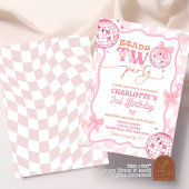 Pastel Retro klaar voor twee partijen 2e verjaarda Kaart