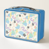 Pastel Retro Memphis Pattern Swirls (Voorkant)