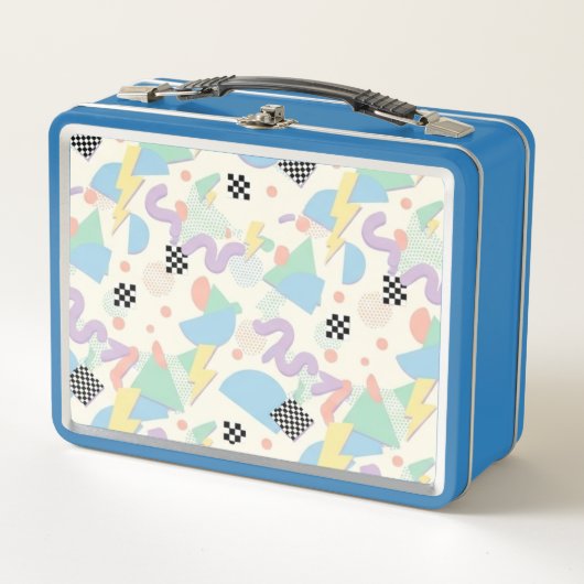Pastel Retro Memphis Pattern Swirls (Voorkant)