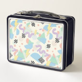 Pastel Retro Memphis Pattern Swirls (Voorkant)
