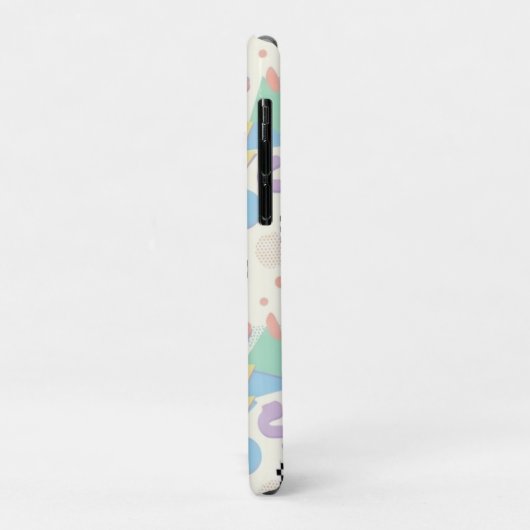 Pastel Retro Memphis Pattern Swirls Case-Mate iPhone Case (Achterkant/links)