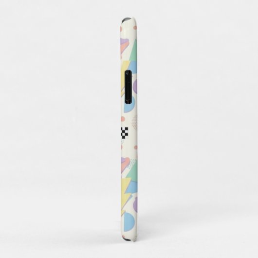 Pastel Retro Memphis Pattern Swirls Case-Mate iPhone Case (Achterkant/rechts)