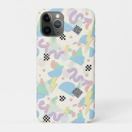 Pastel Retro Memphis Pattern Swirls Case-Mate iPhone Case