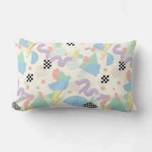 Pastel Retro Memphis Pattern Swirls