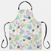 Pastel Retro Memphis Pattern Swirls Schort (Voorkant)