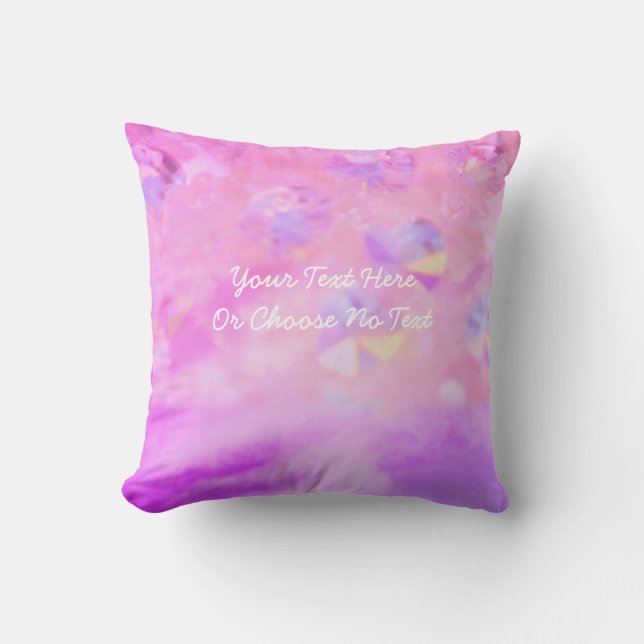 Pastel Retro Roze Blauw Paarse Esthetische Liefde  Kussen (Voorkant)