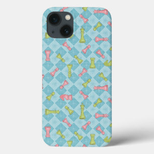 Pastel Retro Schaakbord Case-Mate iPhone Case