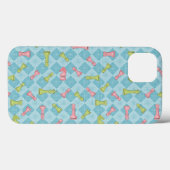 Pastel Retro Schaakbord Case-Mate iPhone Case (Achterkant (horizontaal))