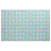 Pastel Retro Schaakbord Stof (Fat Quarter)