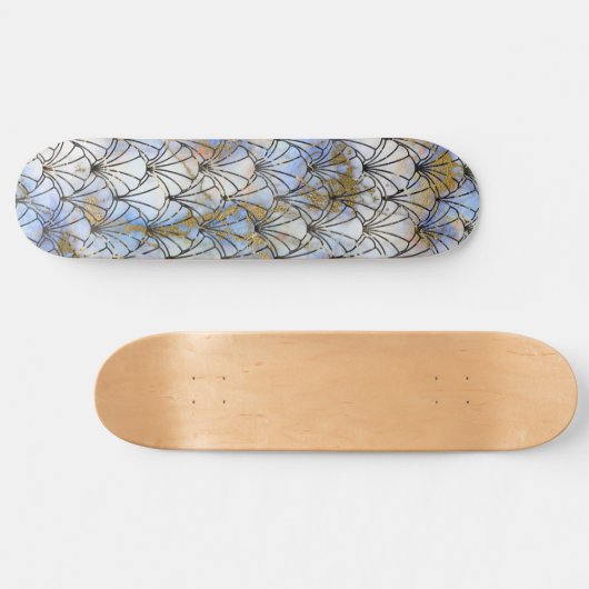 PASTEL RETRO SHELL SKATEBOARD DECK (Horizontaal)