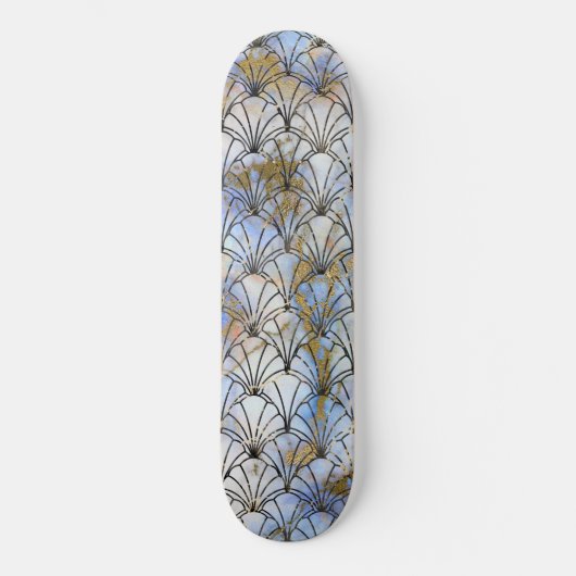 PASTEL RETRO SHELL SKATEBOARD DECK (Voorkant)