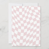 Pastel Retro Snee van Fun Pizza Feestje Kaart (Achterkant)