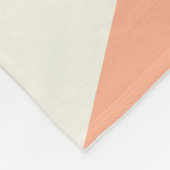 Pastel retro stijl strepen ontwerp fleece deken (Hoek)