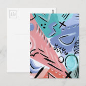 Pastel, retroflector briefkaart (Voorkant / Achterkant)