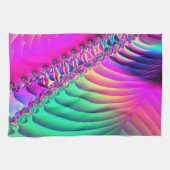 Pastel Ribbon Fractal Theedoek (Horizontaal)