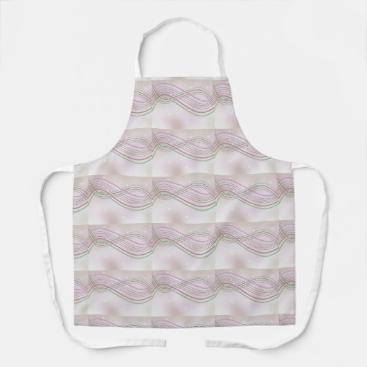 Pastel Ribbon Swirls Schort (Voorkant)