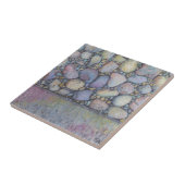 Pastel River Rock en Pebbles Tegeltje (Zijkant)