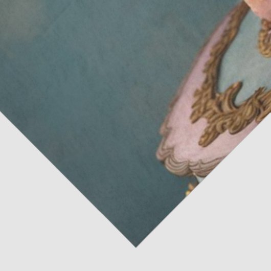 Pastel Rococo Cake Slice Decoupage Papier | weefse (Detail)