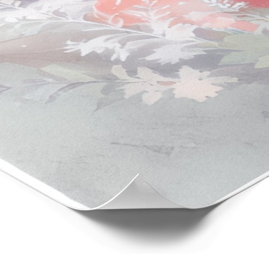 Pastel Rococo Fairy Garden Whimsical Nursery Mural Poster (Hoek)