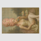 Pastel Rococo Macaron Muse – Whimsical French  Tissuepapier (Voorkant)