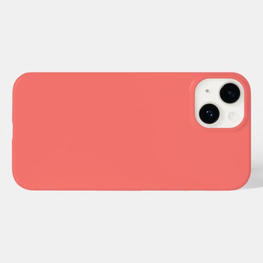 Pastel rode effen kleur Case-Mate iPhone case (Achterkant (horizontaal))