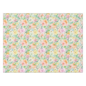 Pastel Romantisch Rozen Patroon Kort   Tafelkleed (Voorkant (Horizontaal))