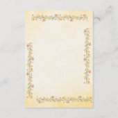 Pastel Romantische Trouwinformatie Invoegen Informatiekaartje (Achterkant)