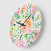 Pastel romantische tuin grote klok (Hoek)