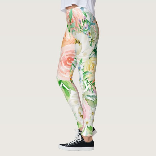 Pastel romantische tuin leggings (Links)
