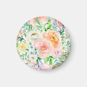 Pastel romantische tuin magneet