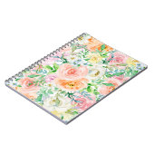 Pastel romantische tuin notitieboek (Linkerzijde)