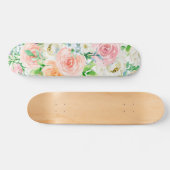 Pastel romantische tuin persoonlijk skateboard (Horizontaal)
