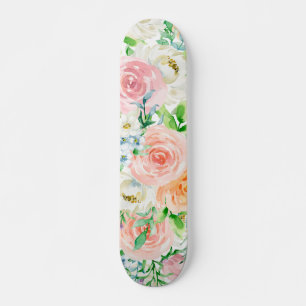 Pastel romantische tuin persoonlijk skateboard