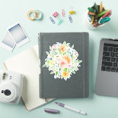 Pastel romantische tuin sticker (iPad Cover)