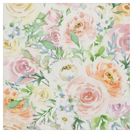 Pastel Romantische Tuin Stof (Swatch)